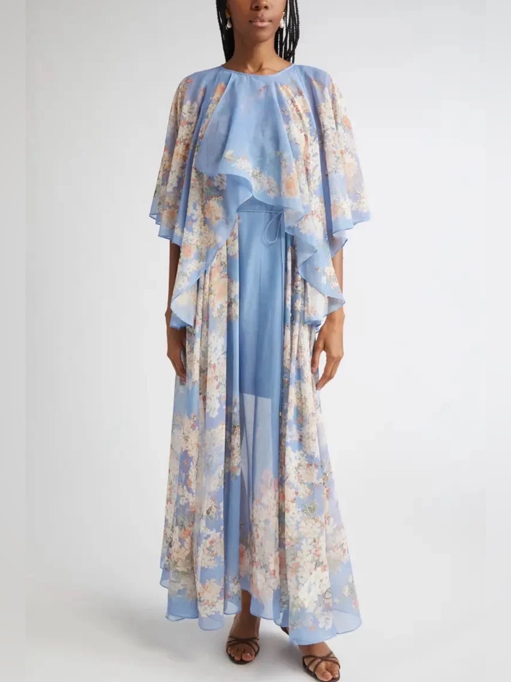 Zimmermann Cascadian Tiered Georgette Maxi Dress